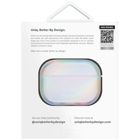 Etui UNIQ Iridescia na AirPods Pro 2 Hang Case - holo białe