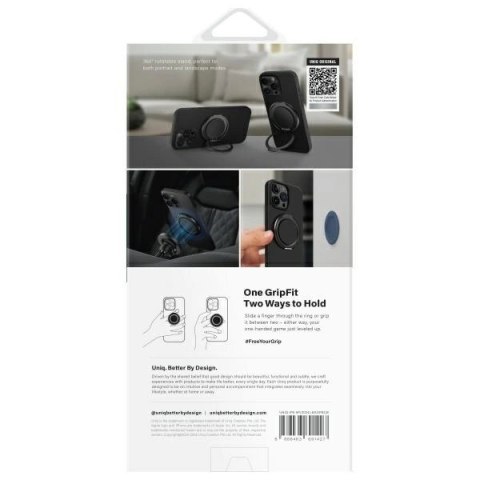 Etui UNIQ Keva Air na iPhone 16 Pro Max 6.9" z MagSafe - czarne Etui UNIQ Keva Air na iPhone 16 Pro Max 6.9" z MagSafe - czarne