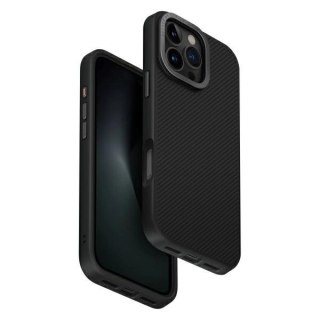 Etui UNIQ Keva Max Magclick Charging na iPhone 16 Pro Max - czarne