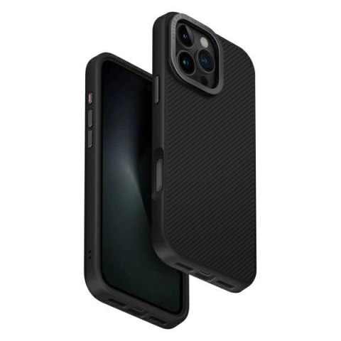 Etui UNIQ Keva Max Magclick Charging na iPhone 16 Pro Max - czarne