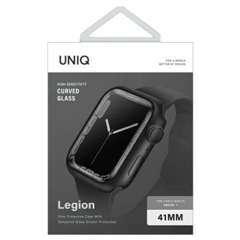 Etui UNIQ Legion na Apple Watch 7 41 mm - czarne