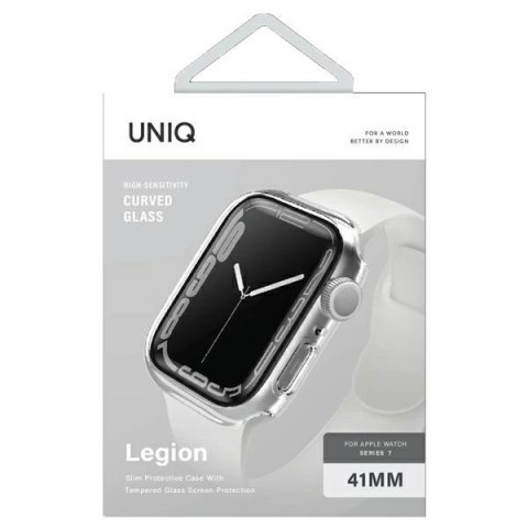 Etui UNIQ Legion na Apple Watch 7 41 mm - przezroczyste