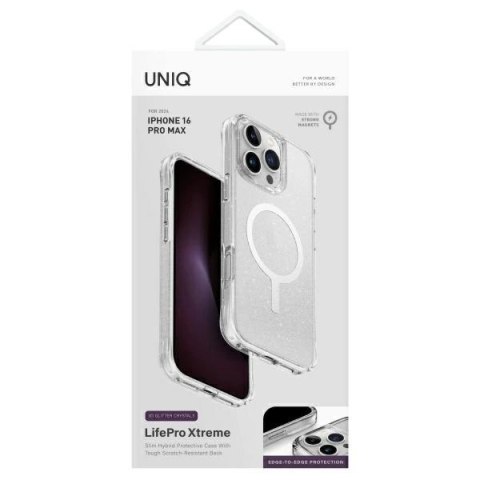 Etui UNIQ LifePro Xtreme Magclick Charging na iPhone 16 Pro Max - przezroczyste
