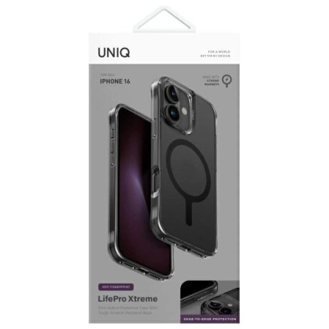 Etui UNIQ LifePro Xtreme Magclick Charging na iPhone 16 - czarne Etui UNIQ LifePro Xtreme Magclick Charging na iPhone 16 - czarne