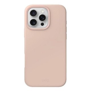 Etui UNIQ Lino Hue Magclick Charging na iPhone 16 Pro - różowe