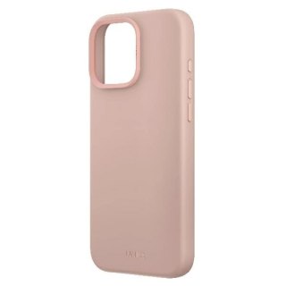 Etui UNIQ Lino Hue Magclick Charging na iPhone 16 Pro - różowe