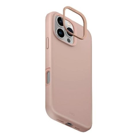 Etui UNIQ Lino Hue Magclick Charging na iPhone 16 Pro - różowe