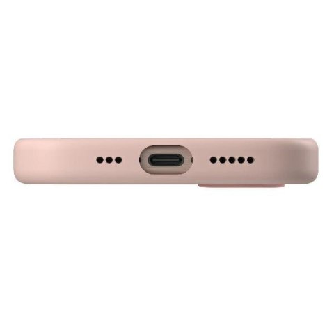 Etui UNIQ Lino Hue Magclick Charging na iPhone 16 Pro - różowe