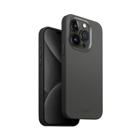 Etui UNIQ Lyden DS na iPhone 15 Pro 6.1" z MagSafe - szaro-czarne