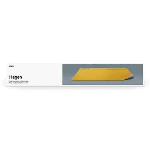 Magnetyczna podkładka UNIQ Hagen dwustronnana na biurko żółto-szary Magnetyczna podkładka UNIQ Hagen dwustronnana na biurko żółto-szary