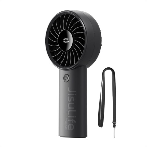 Mini wentylator Jisulife Handheld Fan Life4 5000mAh przenośny wiatraczek USB - czarny Mini wentylator Jisulife Handheld Fan Life4 5000mAh przenośny wiatraczek USB - czarny