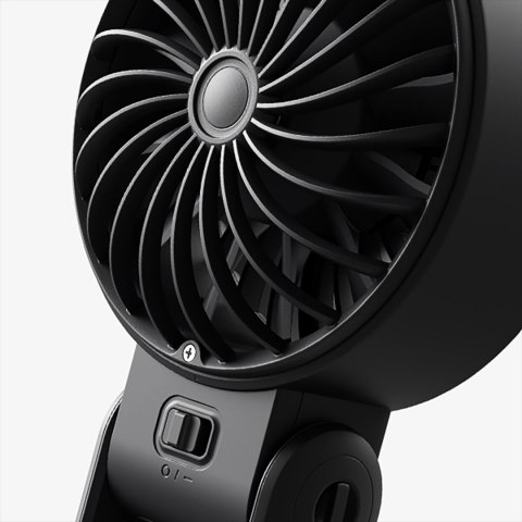 Mini wentylator Jisulife Handheld Fan Life7 5000mAh przenośny wiatraczek USB - czarny Mini wentylator Jisulife Handheld Fan Life7 5000mAh przenośny wiatraczek USB - czarny