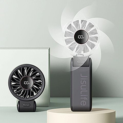 Mini wentylator Jisulife Handheld Fan Life7 5000mAh przenośny wiatraczek USB - czarny Mini wentylator Jisulife Handheld Fan Life7 5000mAh przenośny wiatraczek USB - czarny
