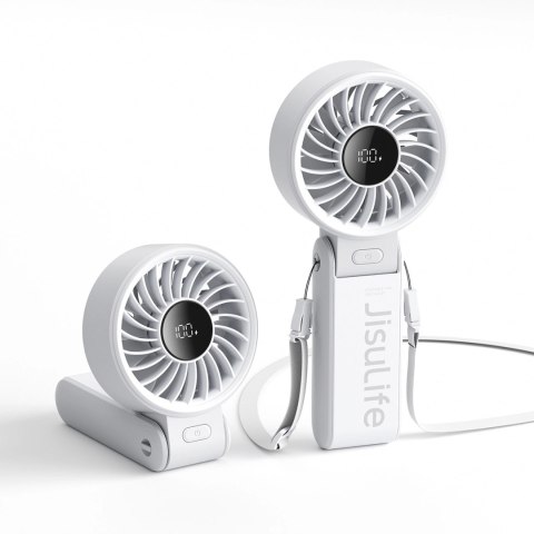 Mini wentylator Jisulife Handheld Fan Life7 5000mAh przenośny wiatraczek USB - szary