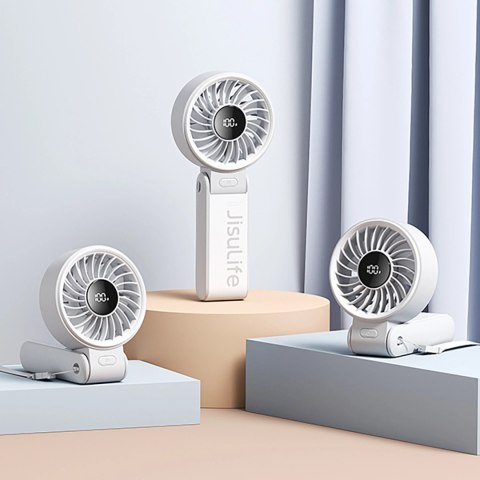 Mini wentylator Jisulife Handheld Fan Life7 5000mAh przenośny wiatraczek USB - szary