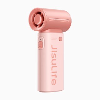 Mini wentylator Jisulife Handheld Fan Life9 5000mAh przenośny wiatraczek USB - różowy