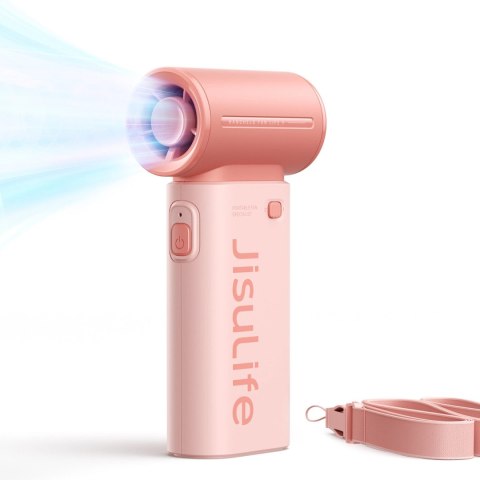 Mini wentylator Jisulife Handheld Fan Life9 5000mAh przenośny wiatraczek USB - różowy Mini wentylator Jisulife Handheld Fan Life9 5000mAh przenośny wiatraczek USB - różowy