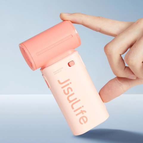 Mini wentylator Jisulife Handheld Fan Life9 5000mAh przenośny wiatraczek USB - różowy Mini wentylator Jisulife Handheld Fan Life9 5000mAh przenośny wiatraczek USB - różowy