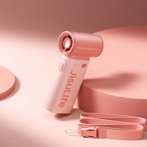 Mini wentylator Jisulife Handheld Fan Life9 5000mAh przenośny wiatraczek USB - różowy Mini wentylator Jisulife Handheld Fan Life9 5000mAh przenośny wiatraczek USB - różowy