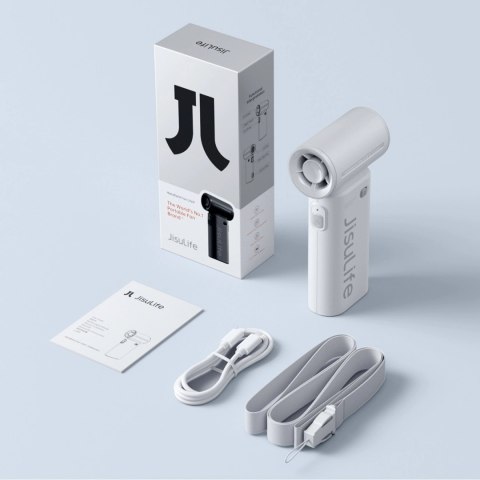 Mini wentylator Jisulife Handheld Fan Life9 5000mAh przenośny wiatraczek USB - szary