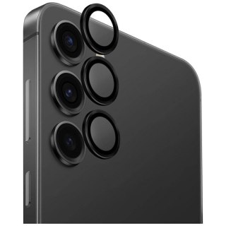 Szkło na obiektyw aparatu UNIQ Optix Aluminium Camera Lens do Samsung Galaxy S25 - czarne