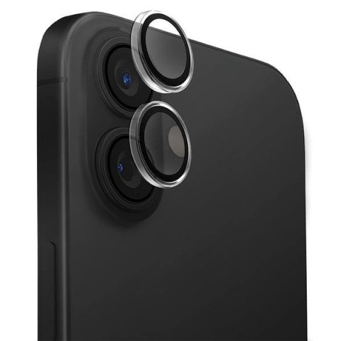 Szkło ochronne UNIQ Optix Clear Camera Lens Protector iPhone 16 / 16 Plus z aplikatorem - przezroczysto-czarne Szkło ochronne UNIQ Optix Clear Camera Lens Protector iPhone 16 / 16 Plus z aplikatorem - przezroczysto-czarne
