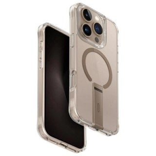 UNIQ etui Eleva with Vertica Stand iPhone 16 Pro 6.3" złoty/taupe gold