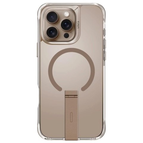 UNIQ etui Eleva with Vertica Stand iPhone 16 Pro 6.3" złoty/taupe gold UNIQ etui Eleva with Vertica Stand iPhone 16 Pro 6.3" złoty/taupe gold