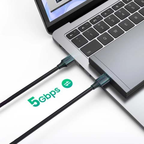 Kabel Ugreen US128 90576 USB-A 3.0 / USB-A 3.0 5Gb/s 3m - czarny Kabel Ugreen US128 90576 USB-A 3.0 / USB-A 3.0 5Gb/s 3m - czarny