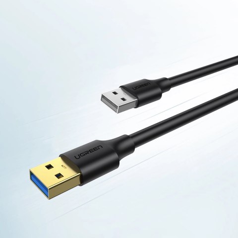 Kabel Ugreen US128 90576 USB-A 3.0 / USB-A 3.0 5Gb/s 3m - czarny Kabel Ugreen US128 90576 USB-A 3.0 / USB-A 3.0 5Gb/s 3m - czarny