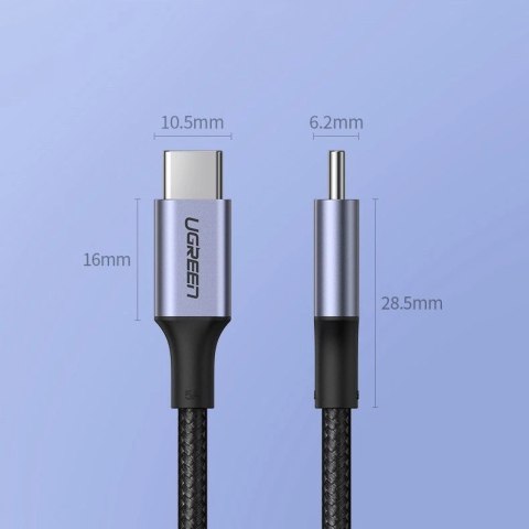 Kabel Ugreen US316 70427 USB-C - USB-C PD QC FCP 100W 5A 480Mb/s 1m - szary