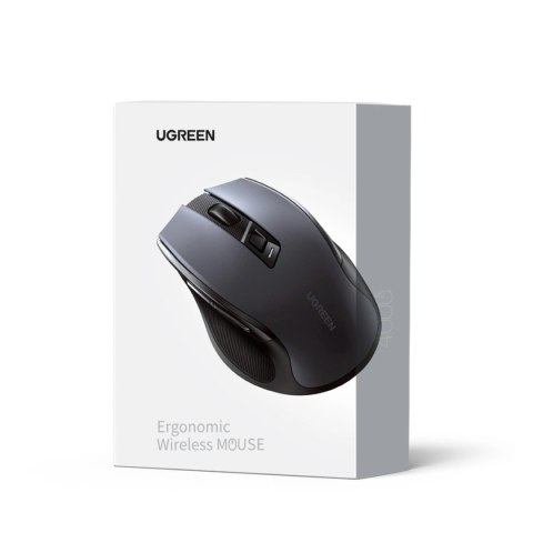 Mysz Ugreen MU006 optyczna bezprzewodowa USB 2.4GHz 4000 DPI - czarna Mysz Ugreen MU006 optyczna bezprzewodowa USB 2.4GHz 4000 DPI - czarna
