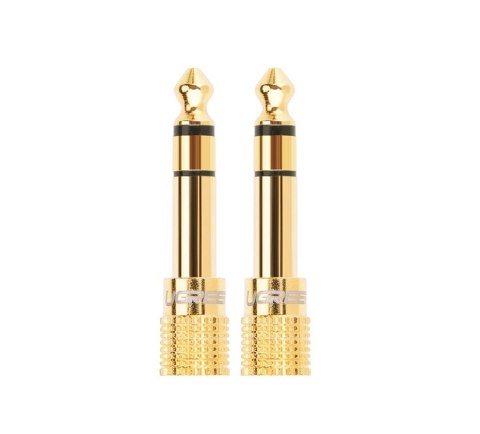 Ugreen adapter przejściówka z 3,5 mm mini jack na 6,3 mm jack złoty (20503) Ugreen adapter przejściówka z 3,5 mm mini jack na 6,3 mm jack złoty (20503)