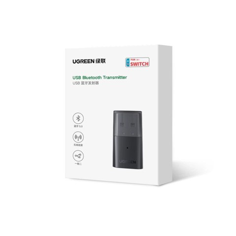 Ugreen adapter transmiter bluetooth do słuchawek Playstation / Nintendo Switch czarny (CM408) Ugreen adapter transmiter bluetooth do słuchawek Playstation / Nintendo Switch czarny (CM408)