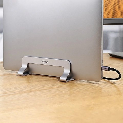 Ugreen aluminiowy pionowy stojak uchwyt podstawka na MacBooka laptopa tablet srebrny (20471 LP258) Ugreen aluminiowy pionowy stojak uchwyt podstawka na MacBooka laptopa tablet srebrny (20471 LP258)
