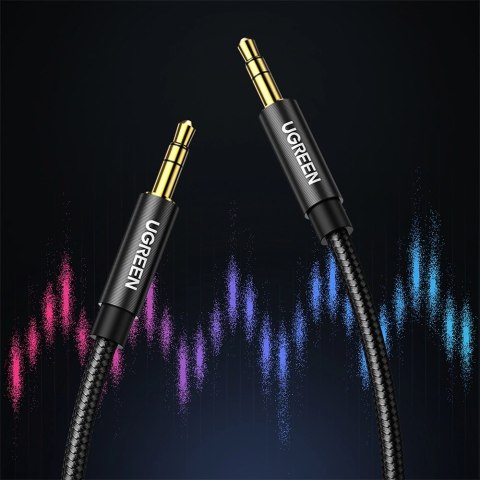 Ugreen kabel audio 2 x mini jack 3,5mm 2m czarny (50363 AV112) Ugreen kabel audio 2 x mini jack 3,5mm 2m czarny (50363 AV112)