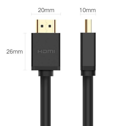 Ugreen kabel przewód HDMI 4K 30 Hz 3D 18 10 m czarny (HD104 10110) Ugreen kabel przewód HDMI 4K 30 Hz 3D 18 10 m czarny (HD104 10110)