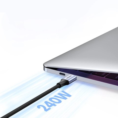 Ugreen kabel przewód USB Typ C - USB Typ C Power Delivery 240W 5A 2m szary (90440 US535) Ugreen kabel przewód USB Typ C - USB Typ C Power Delivery 240W 5A 2m szary (90440 US535)
