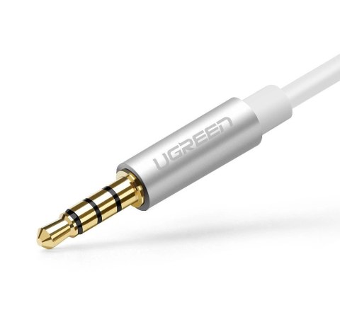 Ugreen kabel przewód rozdzielacz słuchawkowy 3,5 mm mini jack AUX mikrofon 20cm (mikrofon + wyjście stereo) srebrny (30619) Ugreen kabel przewód rozdzielacz słuchawkowy 3,5 mm mini jack AUX mikrofon 20cm (mikrofon + wyjście stereo) srebrny (30619)