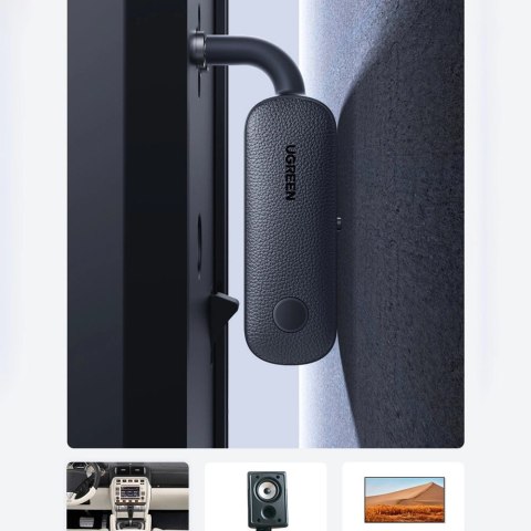 Ugreen odbiornik nadajnik bluetooth mini jack 3,5mm czarny (CM403) Ugreen odbiornik nadajnik bluetooth mini jack 3,5mm czarny (CM403)