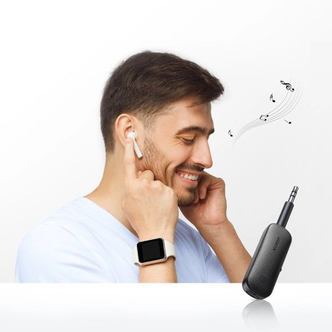 Ugreen odbiornik nadajnik bluetooth mini jack 3,5mm czarny (CM403) Ugreen odbiornik nadajnik bluetooth mini jack 3,5mm czarny (CM403)