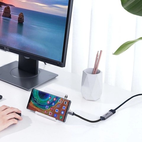 Ugreen przejściówka adapter USB Typ C - HDMI 2.0 4K@60 Hz Thunderbolt 3 do MacBook / PC szary (70444) Ugreen przejściówka adapter USB Typ C - HDMI 2.0 4K@60 Hz Thunderbolt 3 do MacBook / PC szary (70444)
