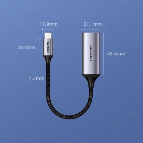 Ugreen przejściówka adapter USB Typ C - HDMI 2.0 4K@60 Hz Thunderbolt 3 do MacBook / PC szary (70444) Ugreen przejściówka adapter USB Typ C - HDMI 2.0 4K@60 Hz Thunderbolt 3 do MacBook / PC szary (70444)