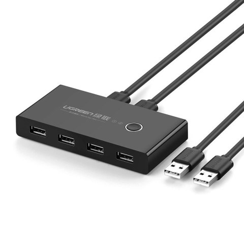 Ugreen switch box HUB przełącznik 4x USB 2.0 rozdzielacz USB na dwa komputery czarny (30767) Ugreen switch box HUB przełącznik 4x USB 2.0 rozdzielacz USB na dwa komputery czarny (30767)