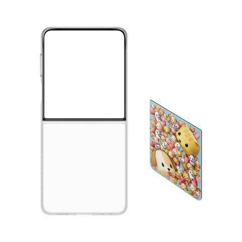 Etui Samsung Flipsuit na Samsung Galaxy Z Flip7 z wymienną płytką - przezroczyste Etui Samsung Flipsuit na Samsung Galaxy Z Flip7 z wymienną płytką - przezroczyste