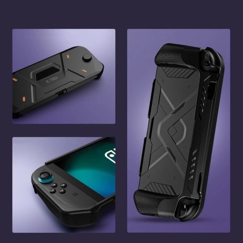 Etui Tech-Protect Carbonox na Nintendo Switch 2 - czarne Etui Tech-Protect Carbonox na Nintendo Switch 2 - czarne