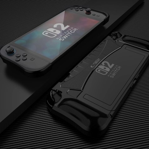 Etui Tech-Protect TPUCarbon na Nintendo Switch 2 - czarne