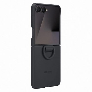 Etui silikonowe Samsung Ring Case na Samsung Galaxy Z Flip7 - czarne