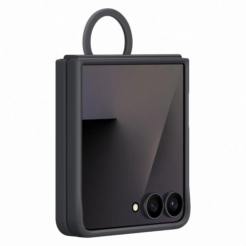Etui silikonowe Samsung Ring Case na Samsung Galaxy Z Flip7 - czarne