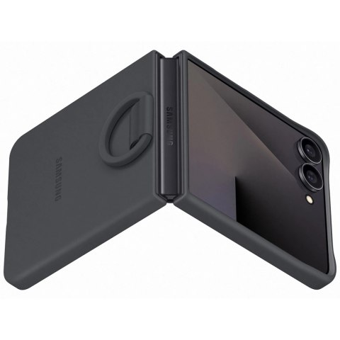Etui silikonowe Samsung Ring Case na Samsung Galaxy Z Flip7 - czarne